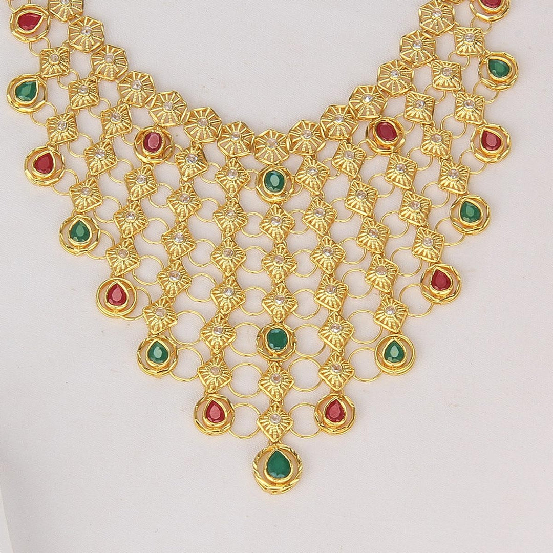 Grandeur Pakshi Short Necklace
