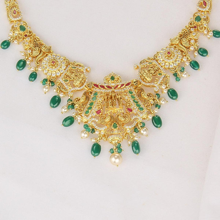 Jaznitha Pakshi Short Necklace
