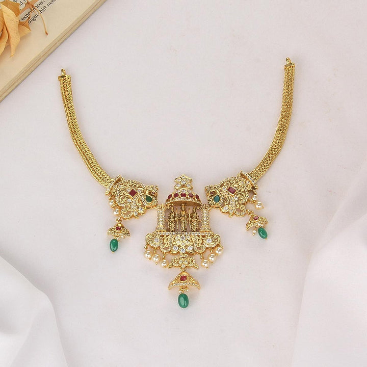 Grandeur Luxe Pakshi Short Necklace
