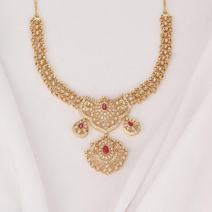 Vithasha Diamond Design Short Necklace