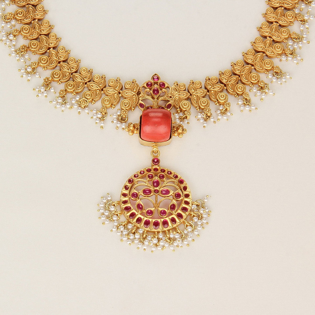 Halo Haze Long Necklace Set