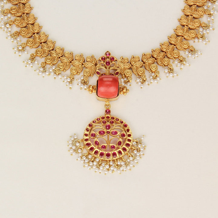 Halo Haze Long Necklace Set