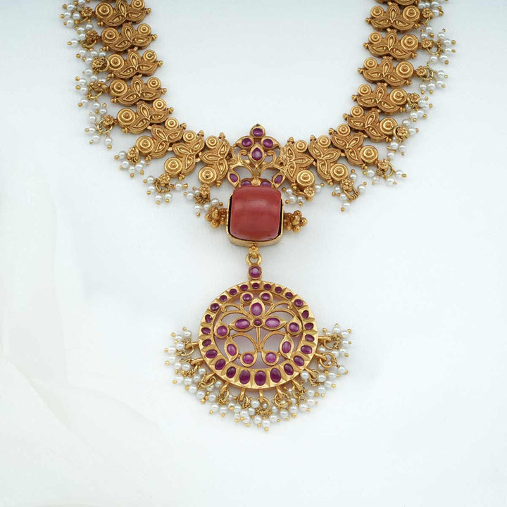 Halo Haze Long Necklace Set