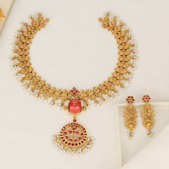 Halo Haze Long Necklace Set