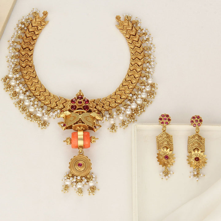 Mindhruka Long Necklace Set