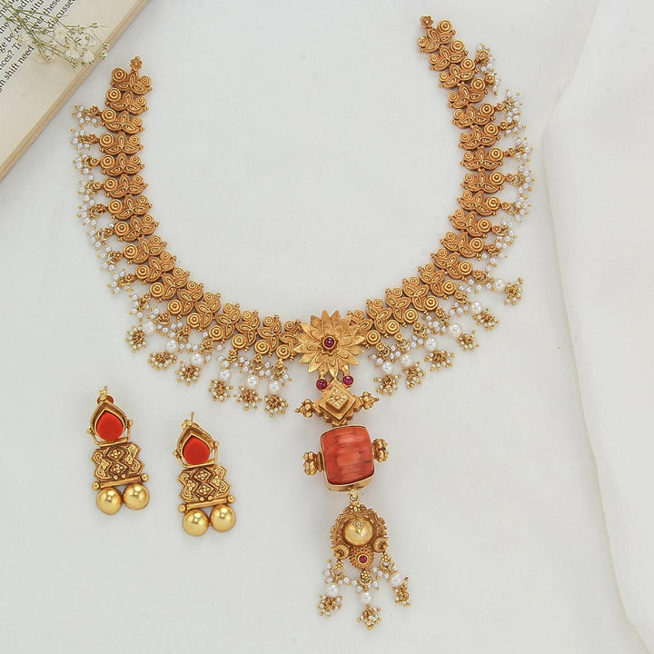 Aarvi Hassvi Boho Long Necklace Set