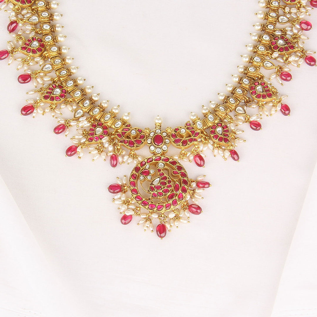 Avanthikha Kundan Long Necklace