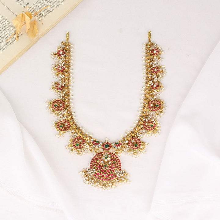 Dazzling Kundan Long Necklace