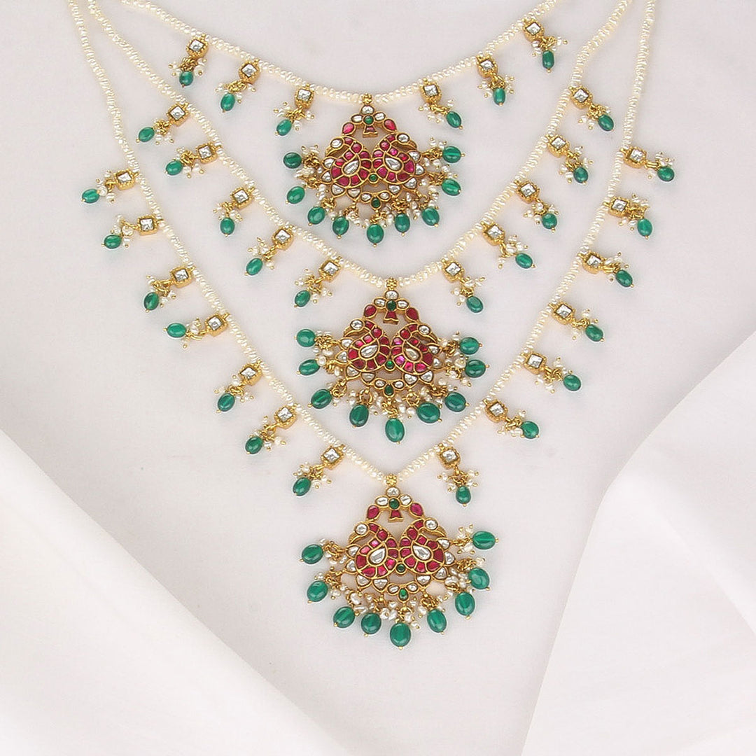Layer Kundan Long Necklace