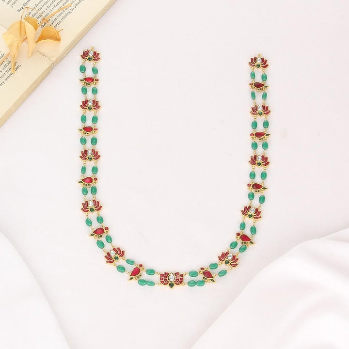 Gorgeous Look Kundan Short Necklace - AMS-102-14393