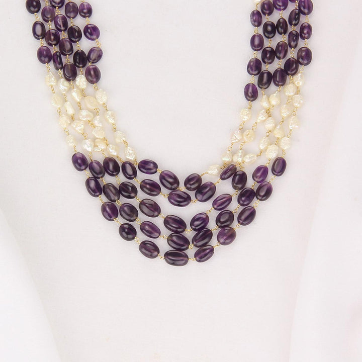 Luxurious Beads Long Necklace