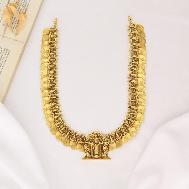 Nidhra Kaasu Malai Necklace