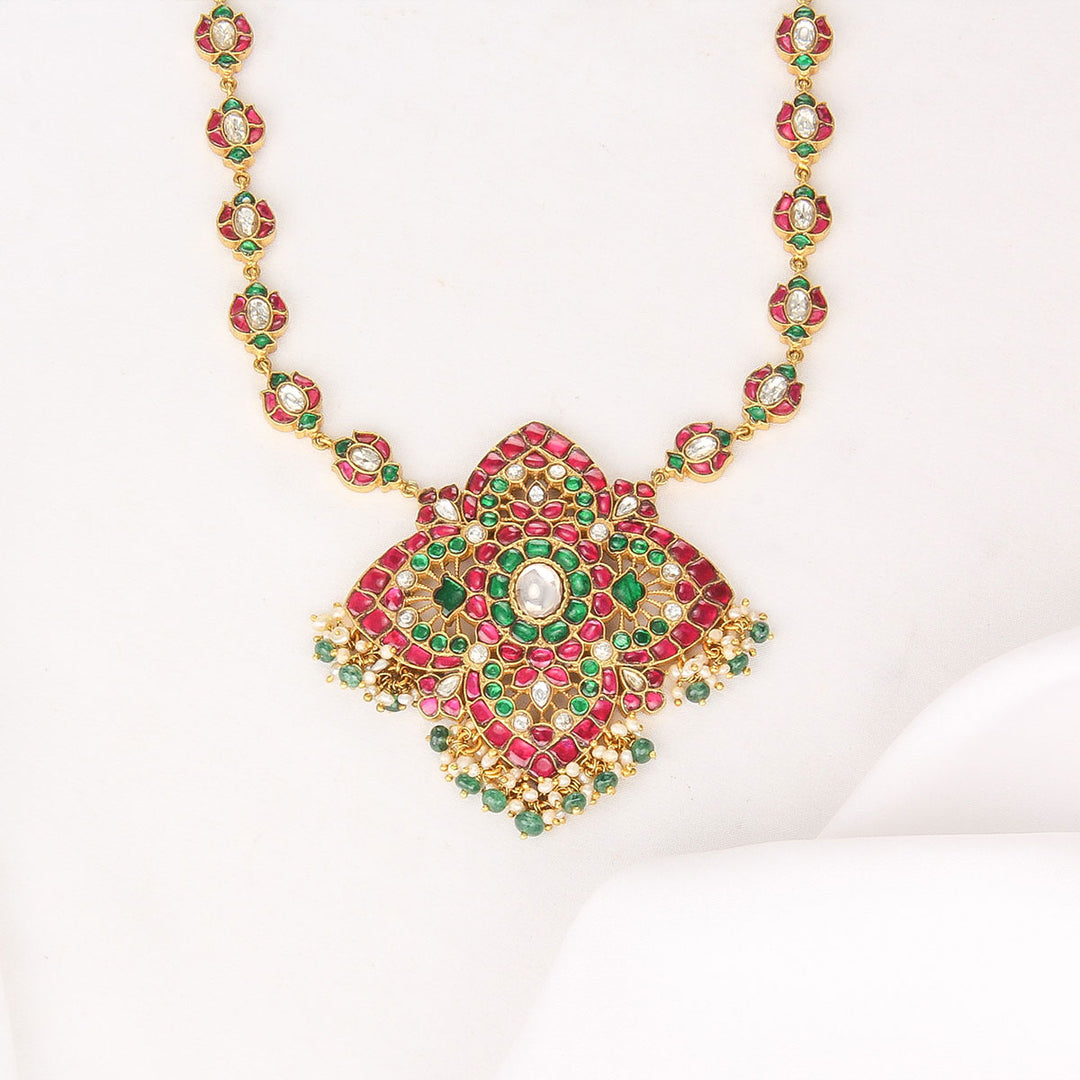 Unisha Kundan Long  Necklace