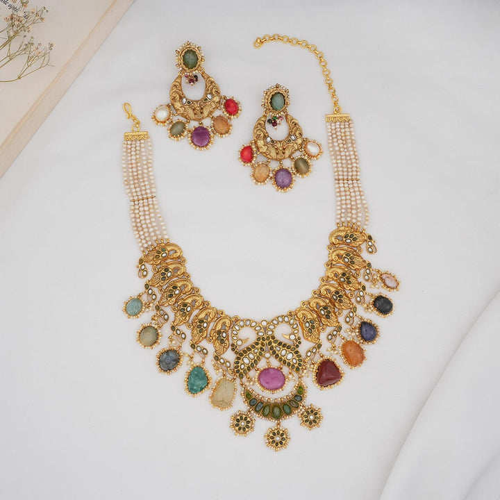 Multi Charming Short Necklace Set