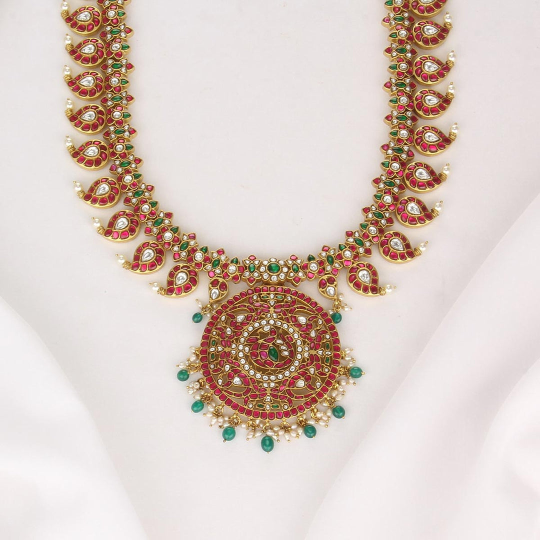 Ellariya  Kundan Long Necklace