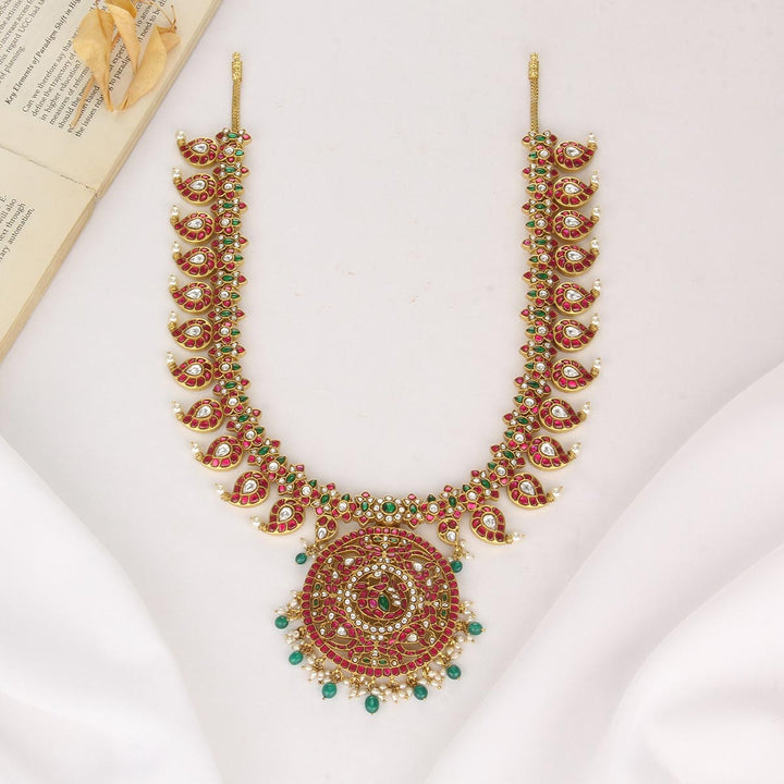 Ellariya  Kundan Long Necklace