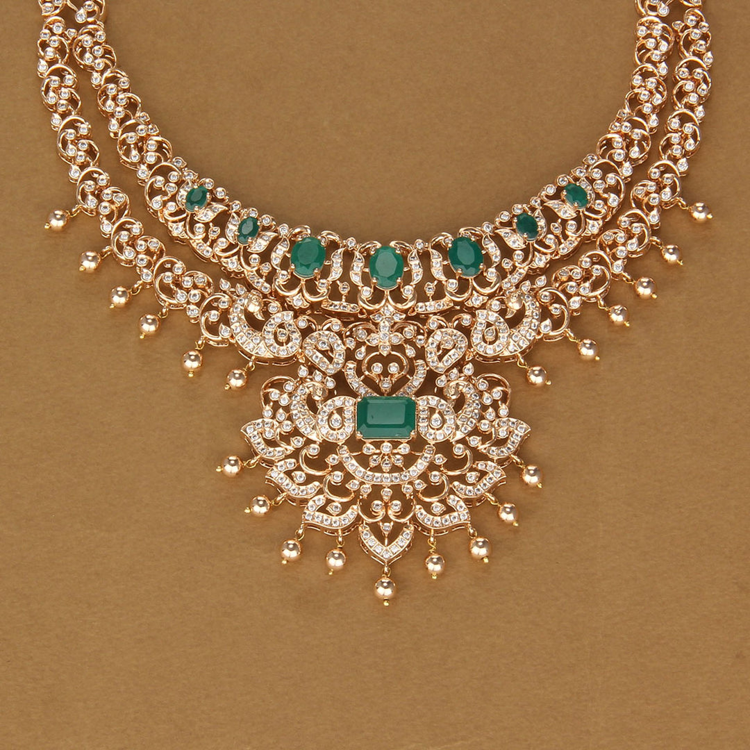 Sparkling Avikam Long Necklace Set
