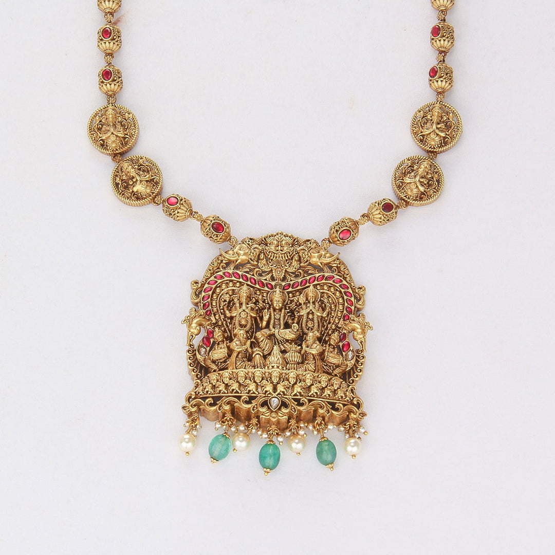 Divine Glow Long Necklace Set