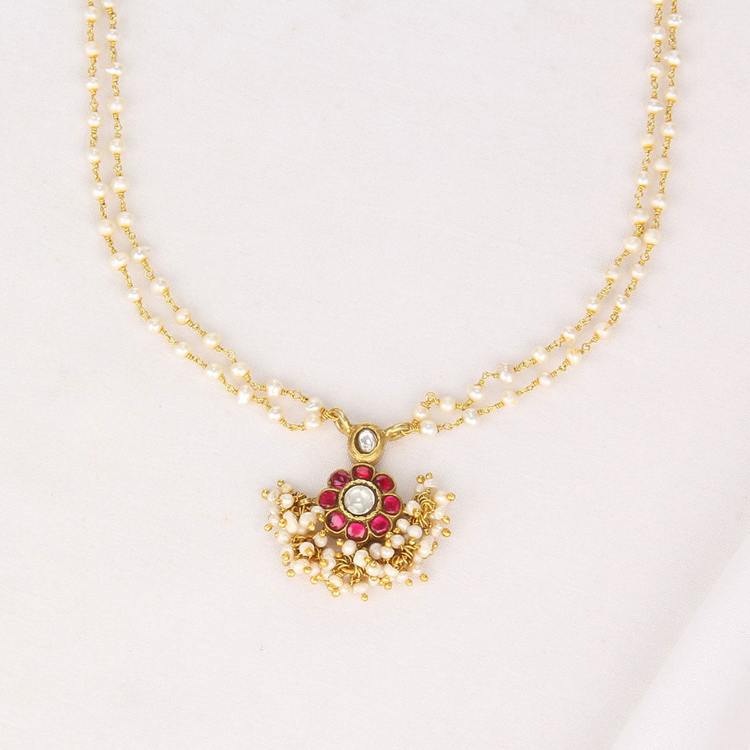 Tanvikha Kundan Long Necklace