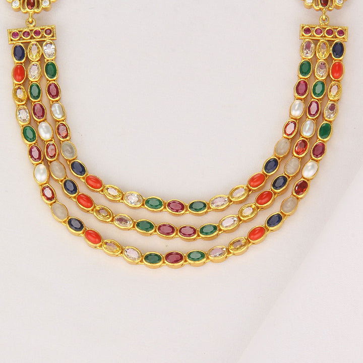 Three Layered Reversible Short Necklace