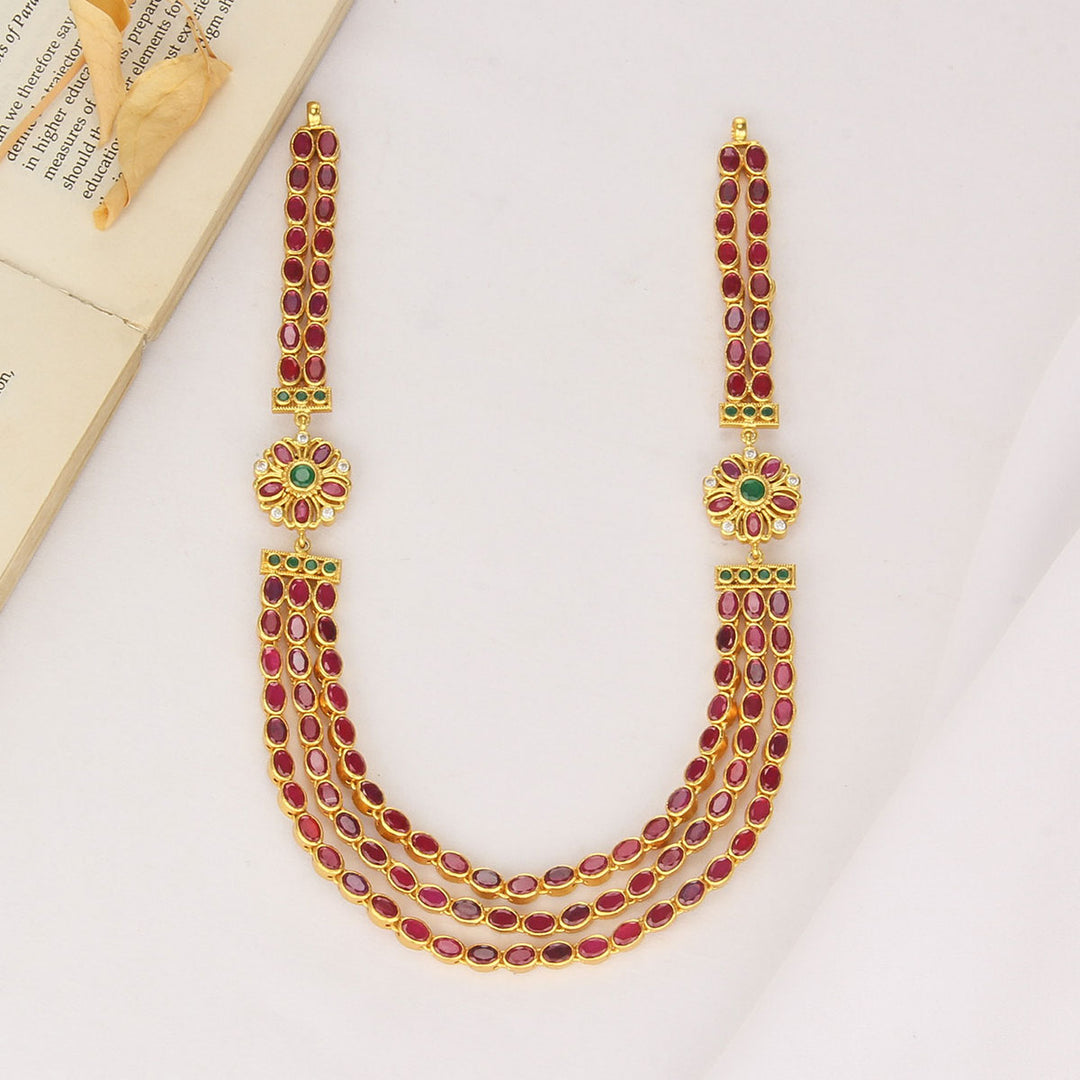 Three Layered Reversible Short Necklace