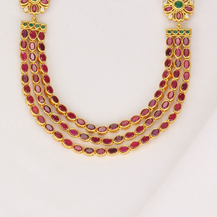 Three Layered Reversible Short Necklace