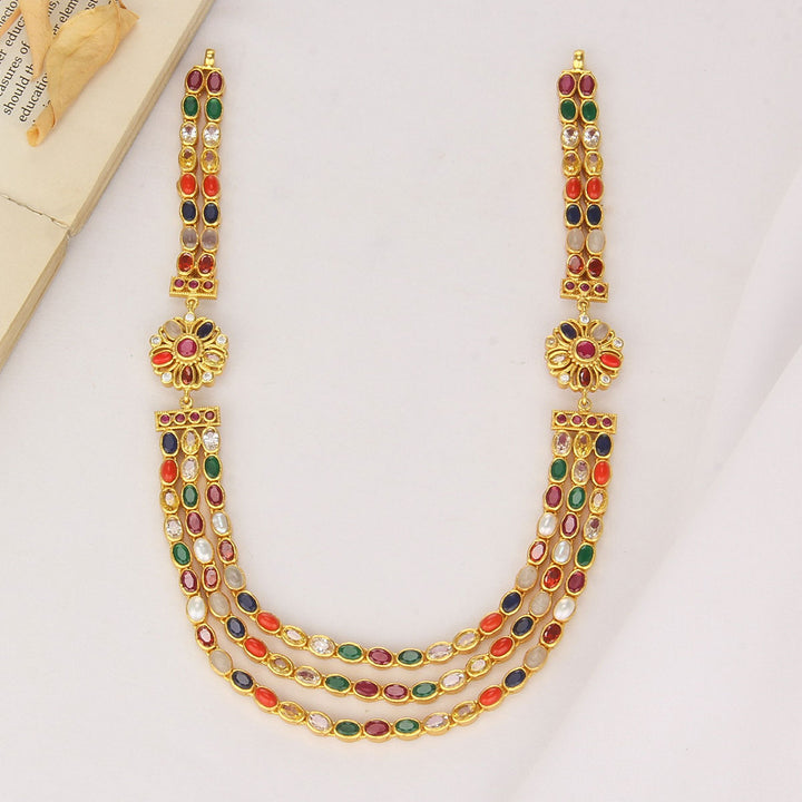 Three Layered Reversible Short Necklace