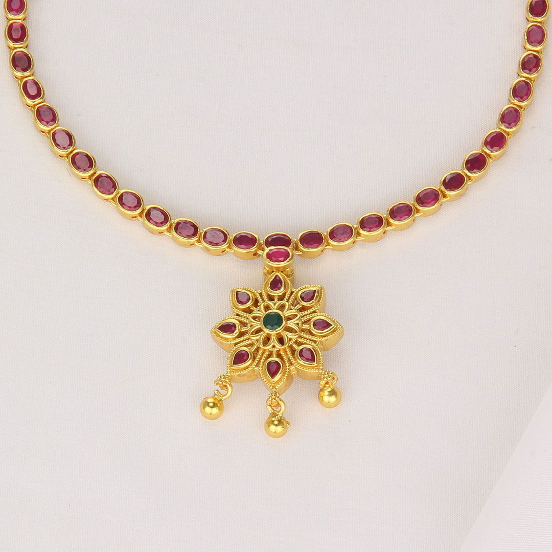 Dhakshi Reversible Short Necklace