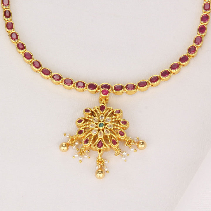 Aadhirai Reversible Short Necklace