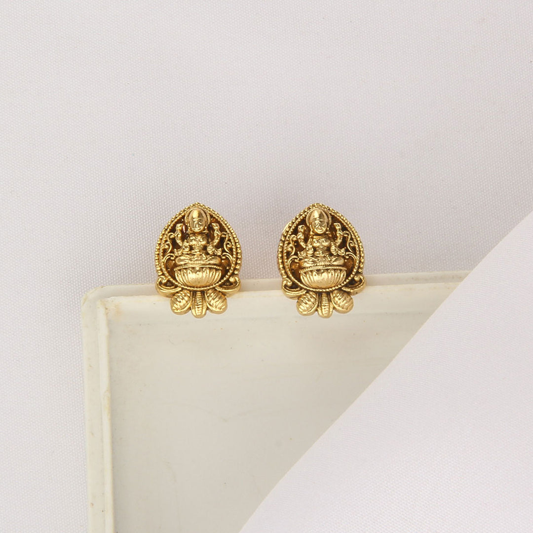 Temple Design Nagas Short Necklace Set