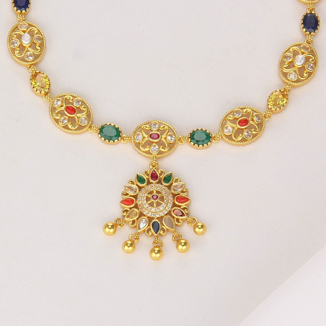 Manisha Stone Short Necklace