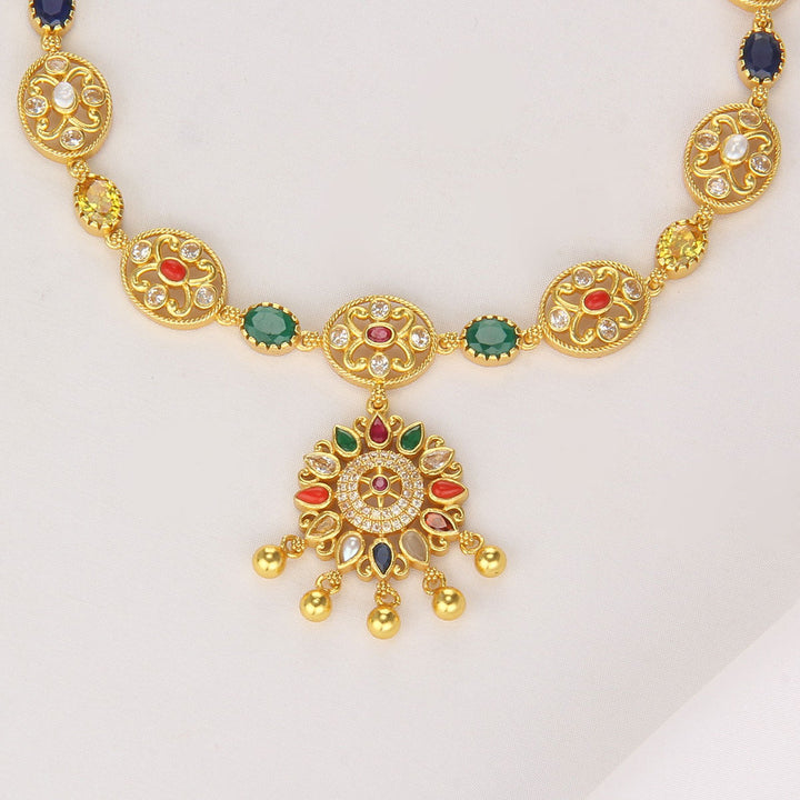 Manisha Stone Short Necklace
