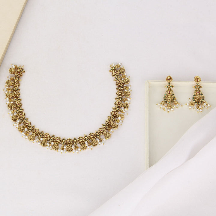Lekha Nagas Short Necklace Set