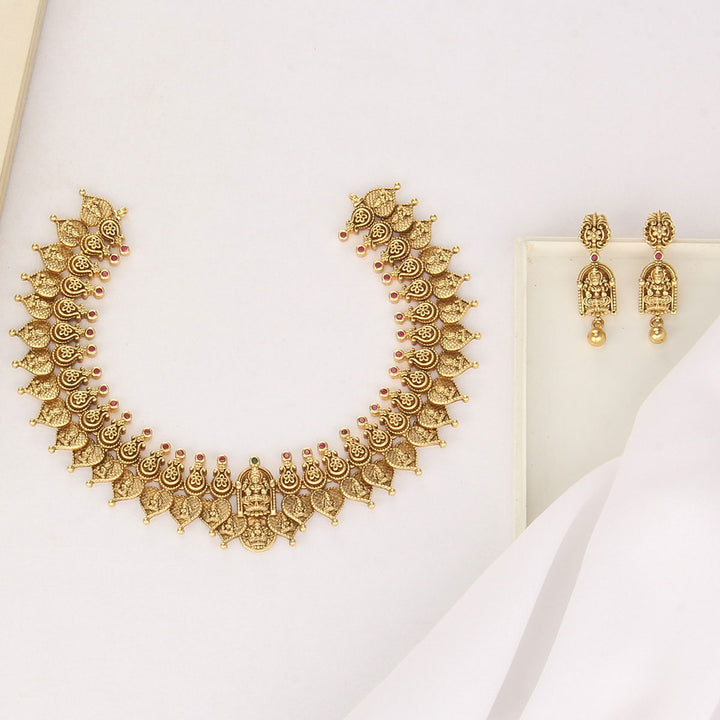 Lakshmi Nagas Short Necklace Set