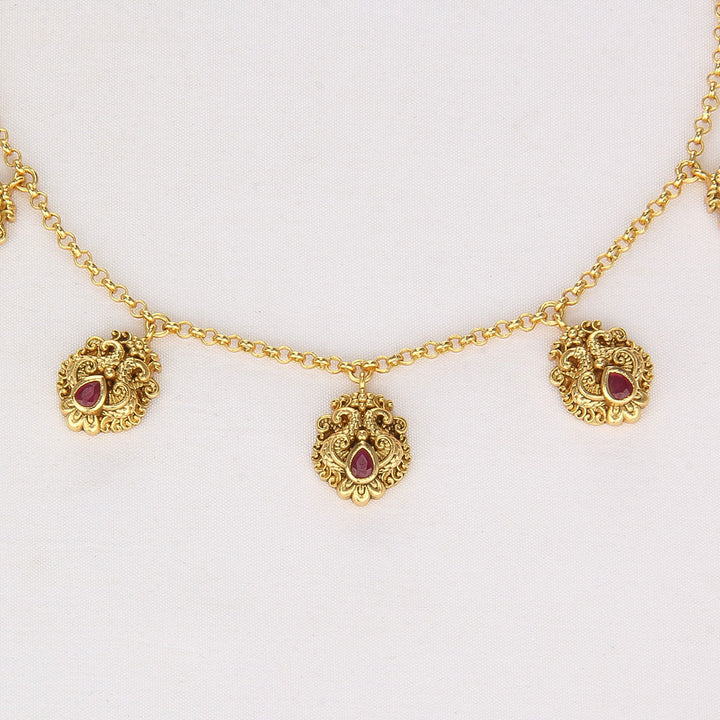 Lakshmikha Nagas Short Necklace Set