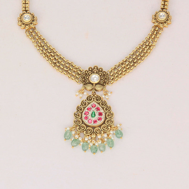 Aadhira Nagas Short Necklace Set