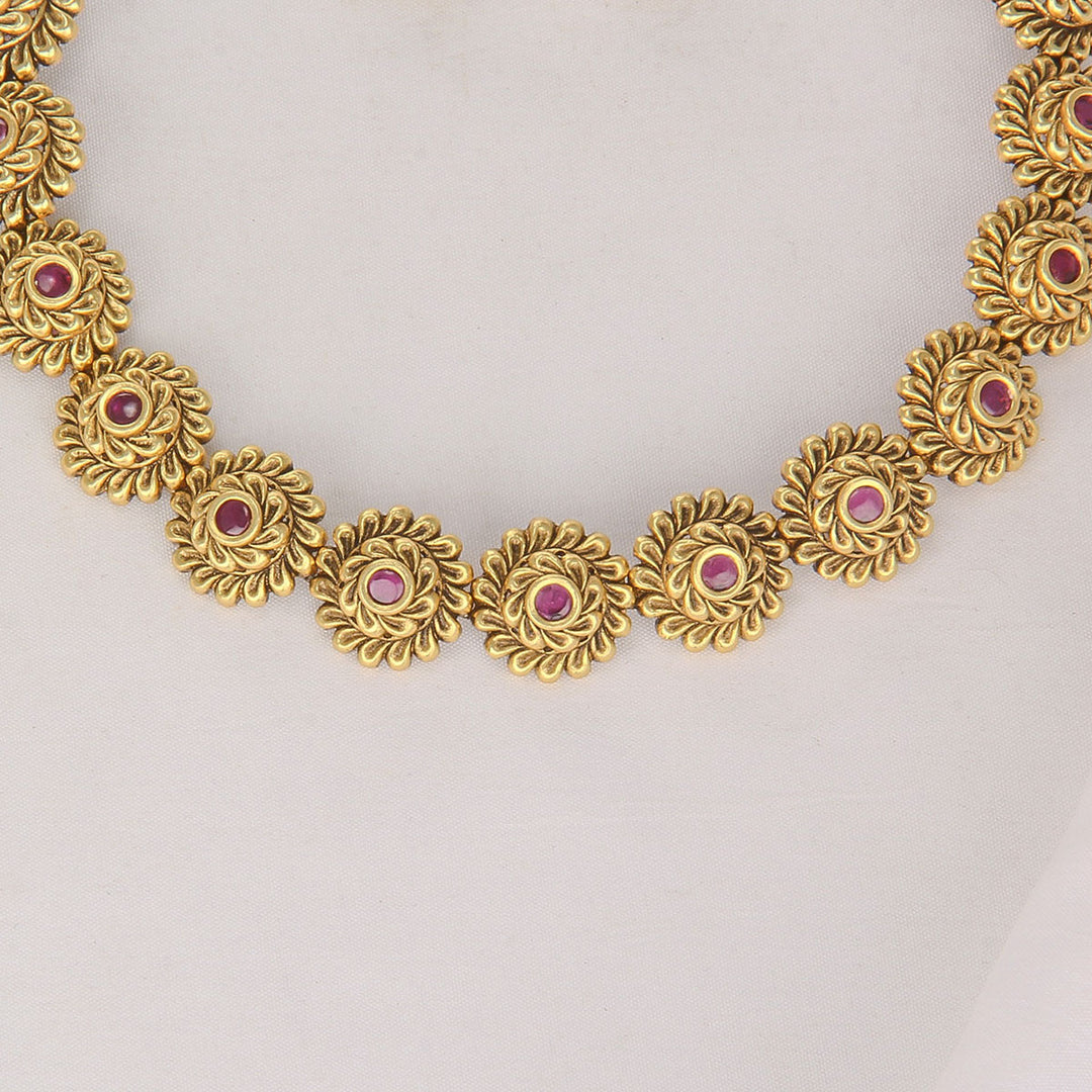 Ruthikasri Nagas Short Necklace Set