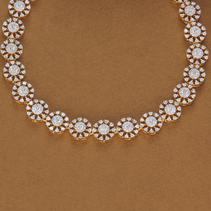 Glittering Avikam Short Necklace Set