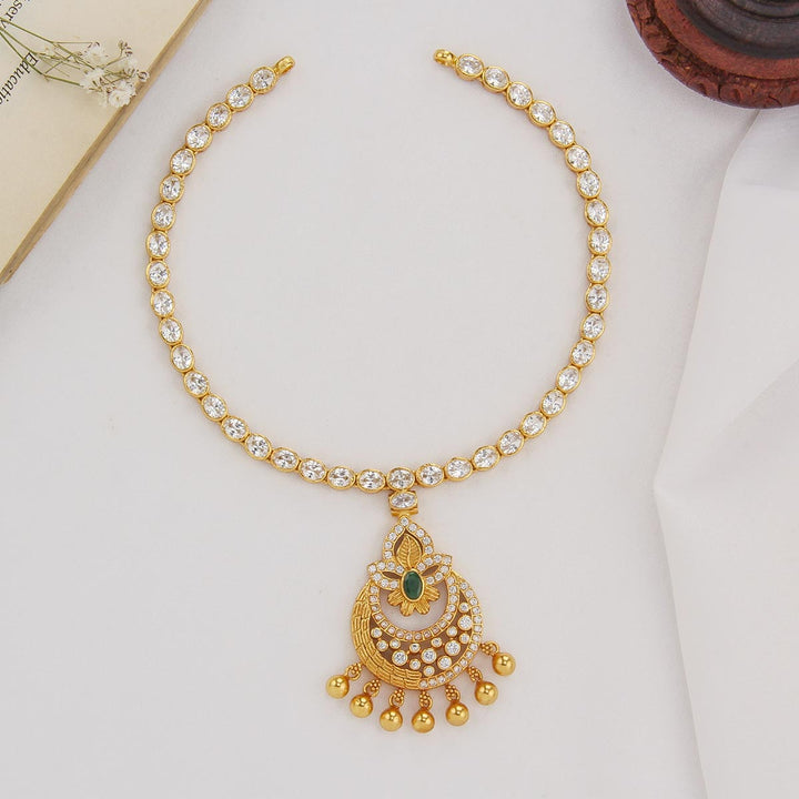 Shinning Stone Short Necklace