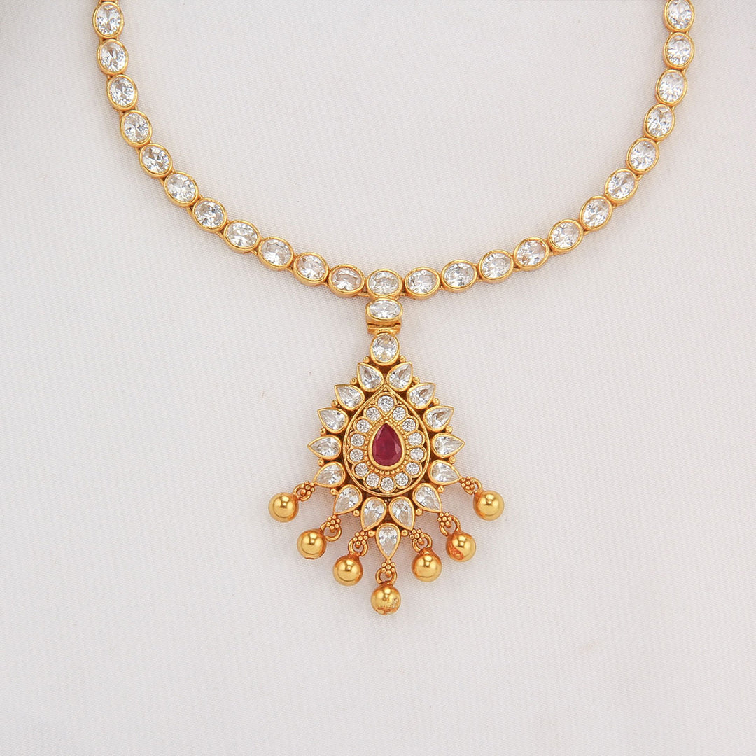 Kashnika Stone Short Necklace