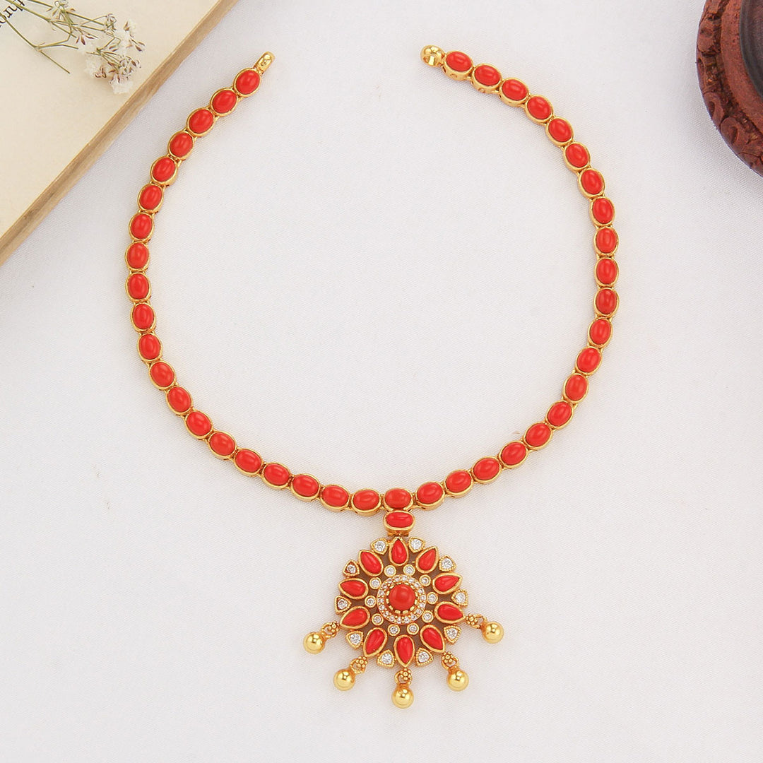 Varina Stone Short Necklace