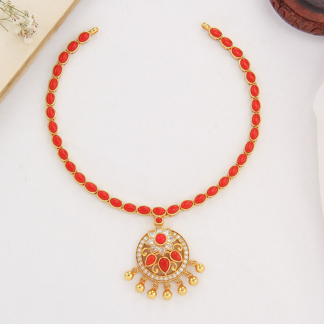 Aarvinkha Stone Short Necklace