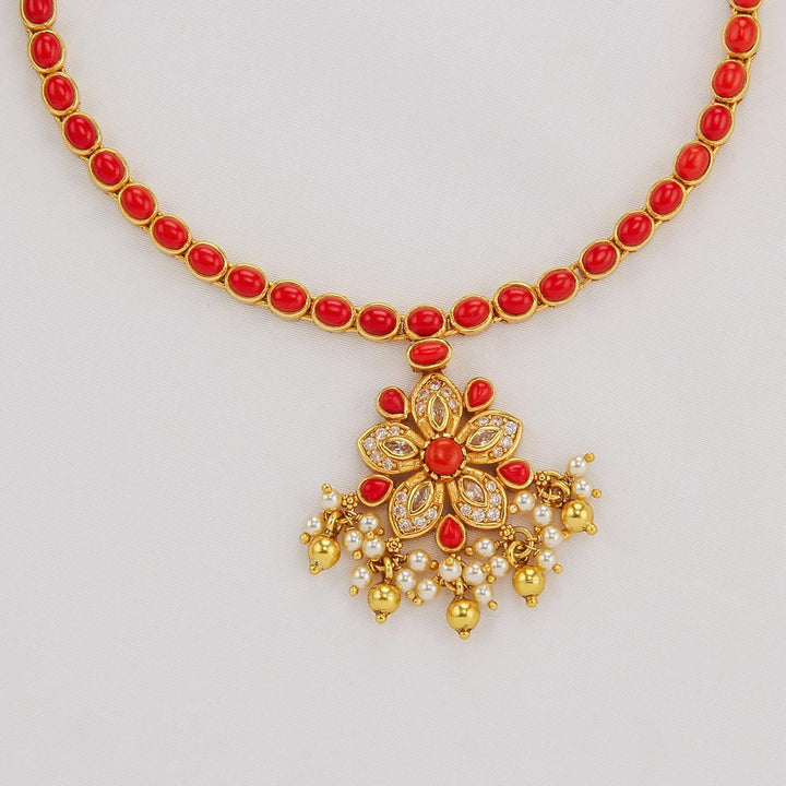 Thrishikha Stone Short Necklace