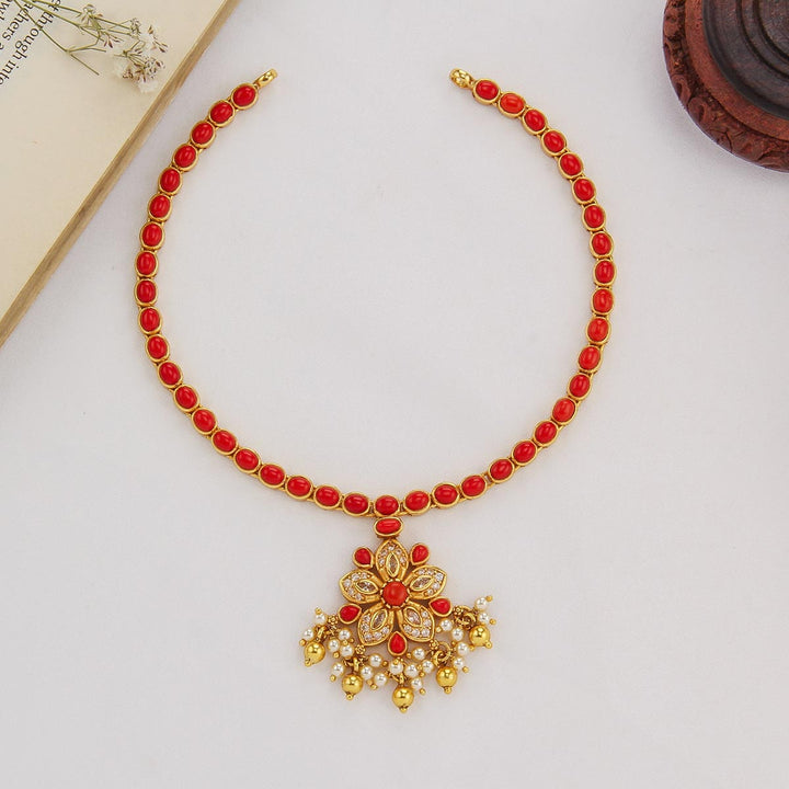 Thrishikha Stone Short Necklace