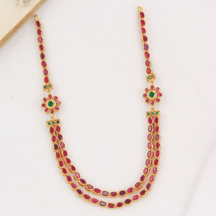 Lithra Reversible Stone Necklace