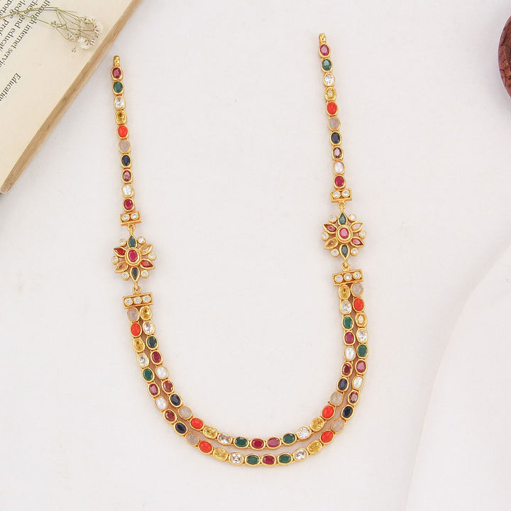 Saritha Reversible Stone Necklace