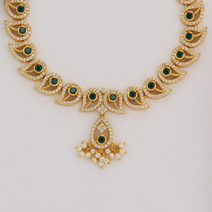 Mango Designed Stone Short Necklace