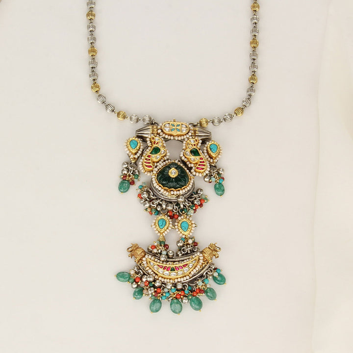 Dual Shine Boho Long Necklace
