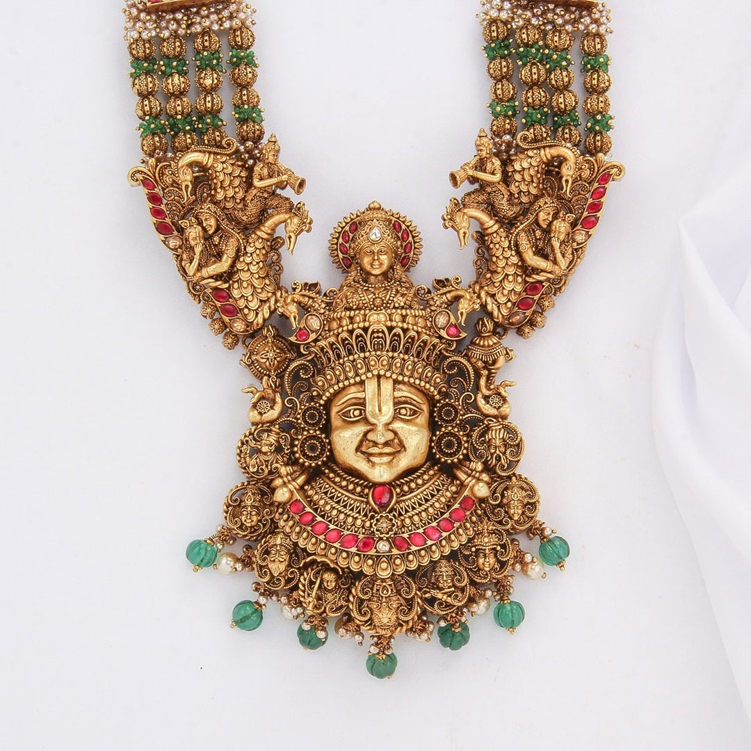 Perumal Nagas Long Necklace