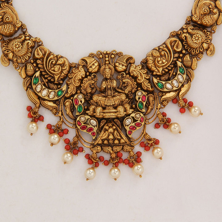 Gorgeous Lakshmi Short Necklace